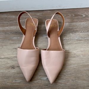 Cream colored flats with back strap (Franco Sarto)